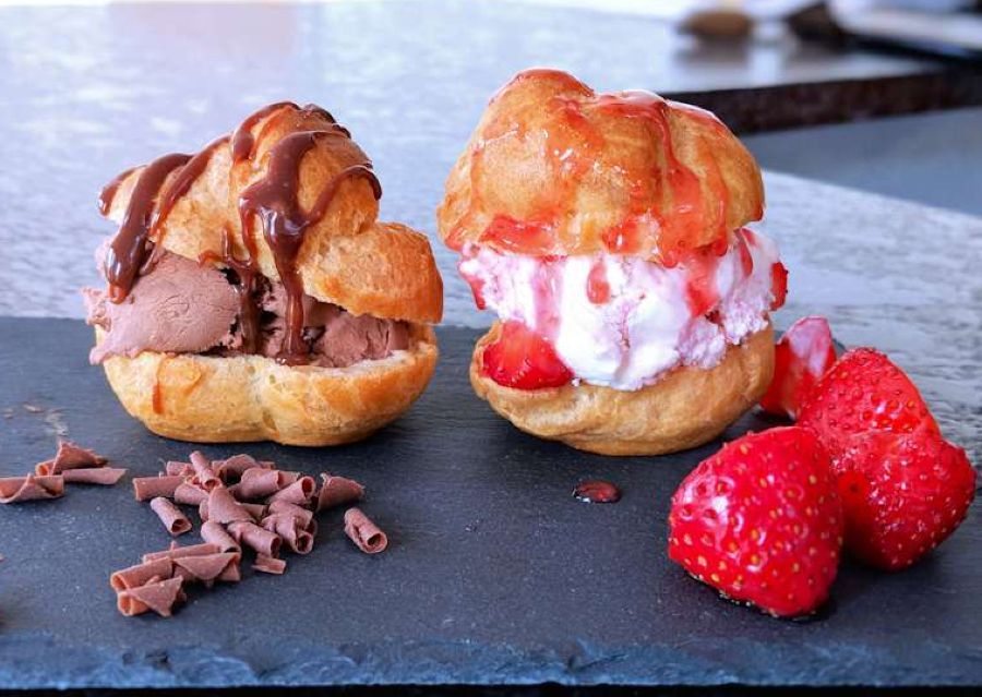 Ice Cream Choux Sandwich Recipe Cuisine Fiend